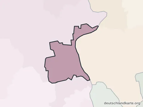 Vorschau: Ortskarte von der kreisfreien Stadt Worms