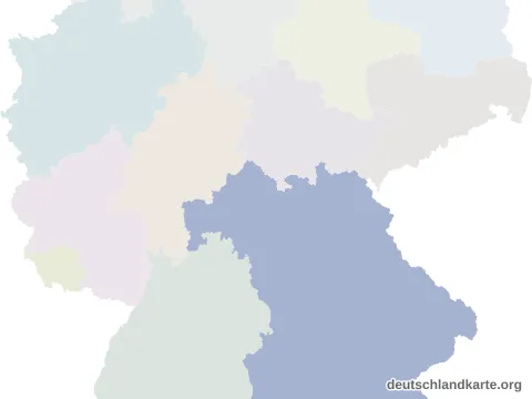 Vorschau: Lagekarte vom Landkreis Wunsiedel i.Fichtelgebirge