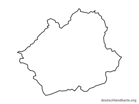 Vorschau: Umrisskarte vom Landkreis Wunsiedel i.Fichtelgebirge