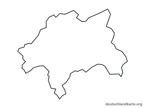 Vorschau: Umrisskarte von der kreisfreien Stadt Wuppertal