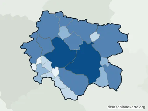 Vorschau: Einwohnerkarte vom Zollernalbkreis