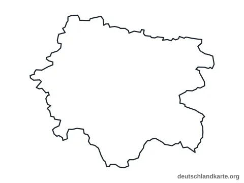 Vorschau: Umrisskarte vom Zollernalbkreis