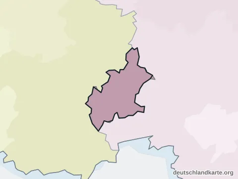 Vorschau: Ortskarte von der kreisfreien Stadt Zweibrücken