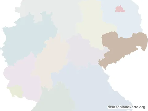 Vorschau: Lagekarte vom Landkreis Zwickau