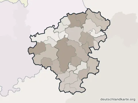 Vorschau: Verwaltungsgliederung vom Landkreis Zwickau